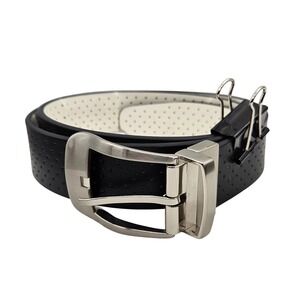Nike Mens Reversible Golf Belt Black White Perforated Size 38 11130-25